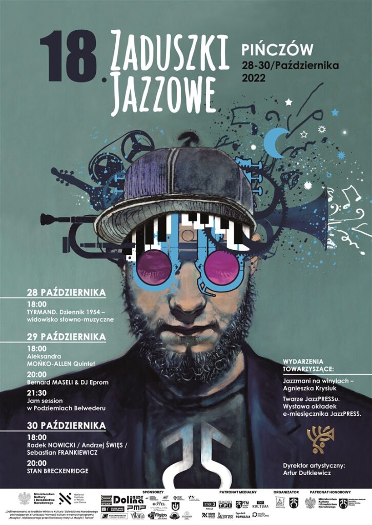 Zaduszki Jazzowe 2022 w Pińczowie plakat