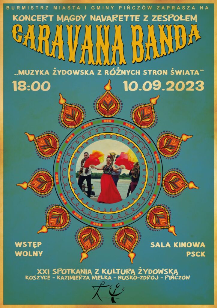 plakat na koncert zespołu Caravana Banda