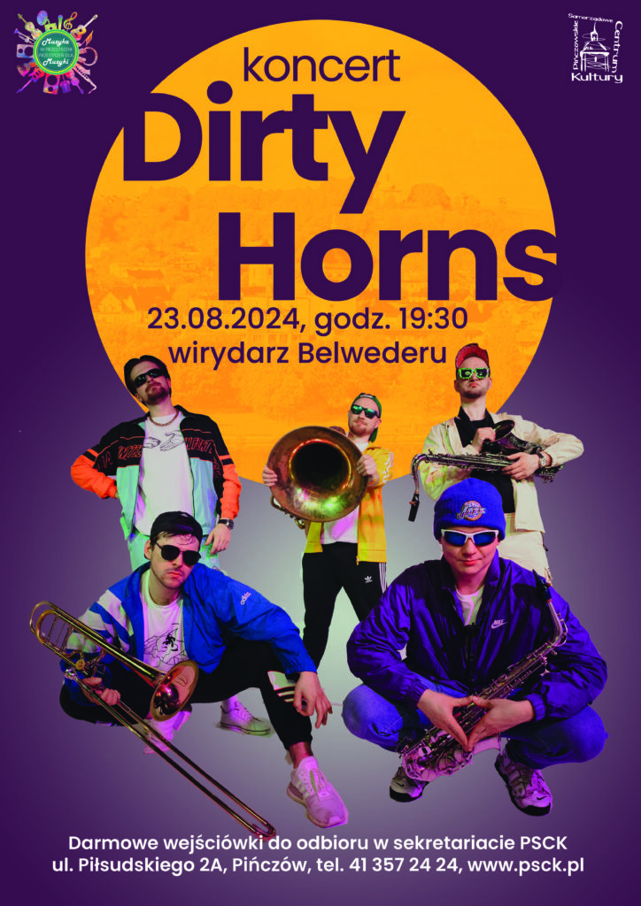 Plakat na koncert  Dirty Horns