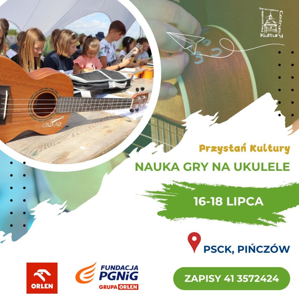 nauka gry na ukulele plakat
