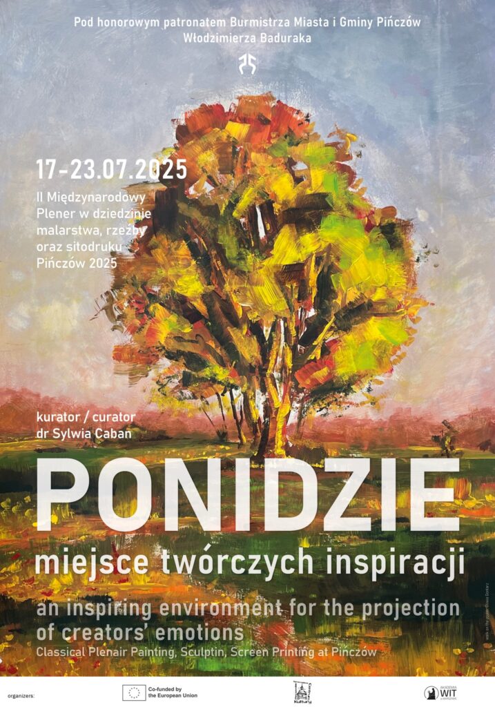 Plener uczelni WIT w Pińczowie plakat