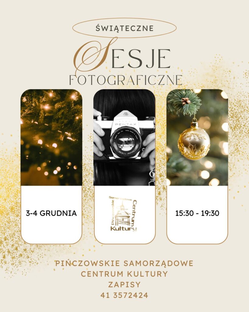 zdjęciowe sesje świąteczne plakat