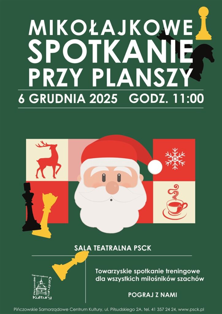 Mikołajkowe spotkania przy planszy plakat