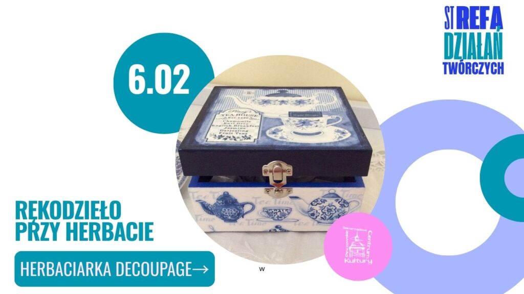 Rękodzieło przy herbatce grafika